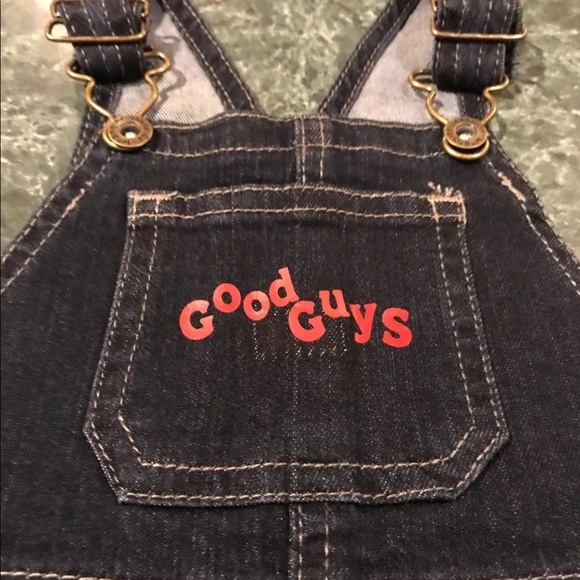 Childs Play Chucky Costume Good Guy Overalls - Picture 2 of 6